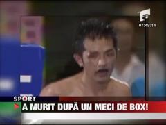 A murit in urma unui meci de box!
