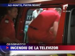 Incendiu de la televizor