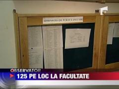 125 pe loc la facultate