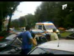 Accident cu masina de politie