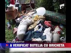 A verificat butelia cu bricheta