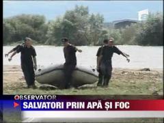 Salvatori prin apa si foc