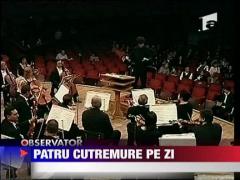 Patru cutremure pe zi