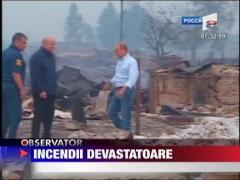 Incendii devastatoare in Rusia si SUA