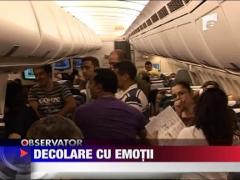 Decolare cu emotii pentru delegatia Romaniei