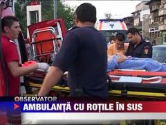 Ambulanta cu rotile in sus