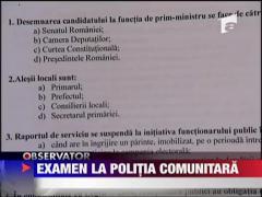 Examen la politia comunitara