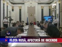 Flota rusa, afectata de incendii