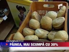 Painea se scumpeste cu 30%