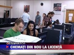 Chemati din nou la licenta