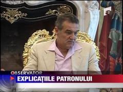 Fractura in Ghencea! Explicatiile patronului Becali