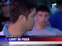 Tanar lovit de un taximetrist