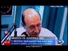Basescu: N-as ezita sa desemnez un premier PNL sau PSD, daca vin cu un program de consolidare a reformelor