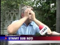 Batran, strivit sub roti