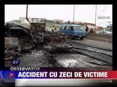 Zeci de morti in urma unui accident in lant in Nigeria
