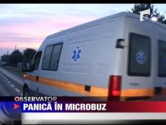 Panica intr-un microbuz cu 15 pasageri