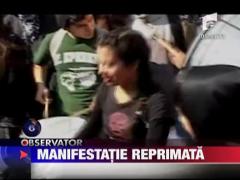 Manifestatie reprimata in Chile