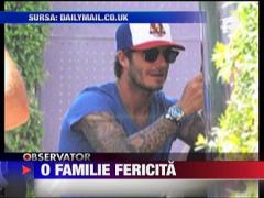 David si Victoria Beckham, o familie fericita