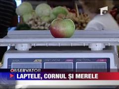 Laptele, cornul si merele