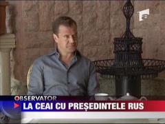 Bono, la un ceai cu Dimitri Medvedev