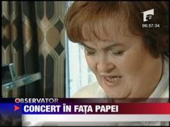 Susan Boyle, concert in fata Papei
