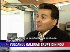 Vulcanul Galeras erupe din nou