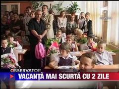 Elevii se intorc la scoala pe 13 septembrie