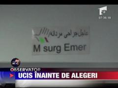 Ucis inainte de alegeri