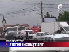 Pieton inconstient