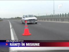 Inspectori rutieri raniti in misiune