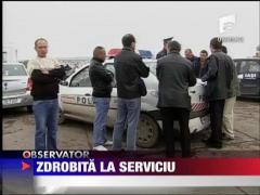 Zdrobita la serviciu