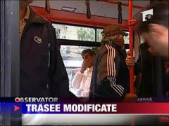 Trasee RATB  modificate