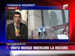 Vantu merge miercuri la recurs
