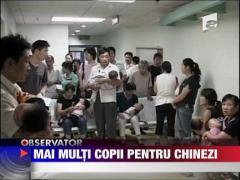 Chinezii ar putea avea, in curand, liber la nasteri
