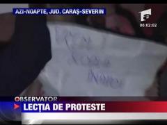 Protest in fata scoli