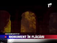 Colosseumul, in flacari