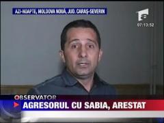 Agresorul cu sabia, arestat