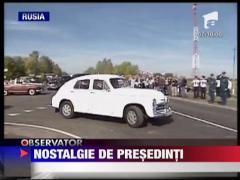 Nostalgie de presedinti! Medvedev si Ianukovici in masini de epoca