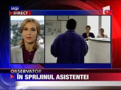 Ecusoane in piept in sprijinul asistentei de la Giulesti