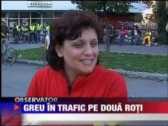 Protest pe bicicleta