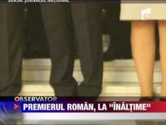 Emil Boc, la "inaltime"