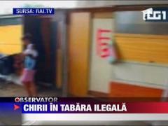 Chirii in tabara ilegala din Italia