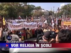 Vor religia in scoli