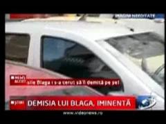 Basescu, cu Loganul in traficul din Capitala