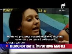 Demonstratie impotriva mafiei