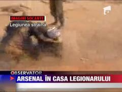 Arsenal in casa legionarului traficant