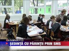 Sedinta cu parintii prin sms