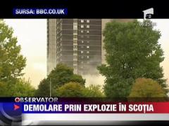 Demolare prin explozie in Scotia