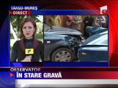 Batranul accidentat in Tg Mures, in stare grava