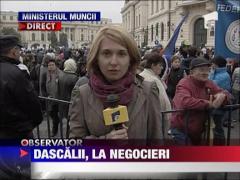 Dascalii, la negocieri